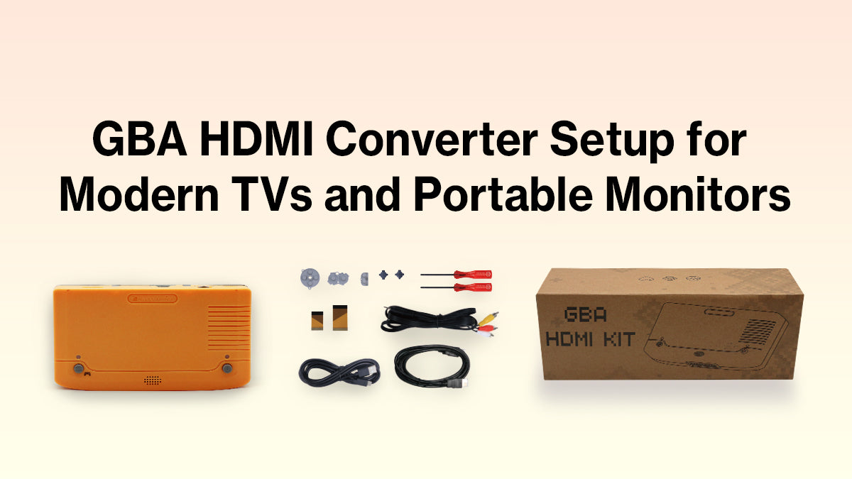 GBA HDMI Converter Setup for Modern TVs and Portable Monitors